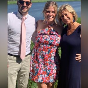 Floral summer/ spring wedding guest dress